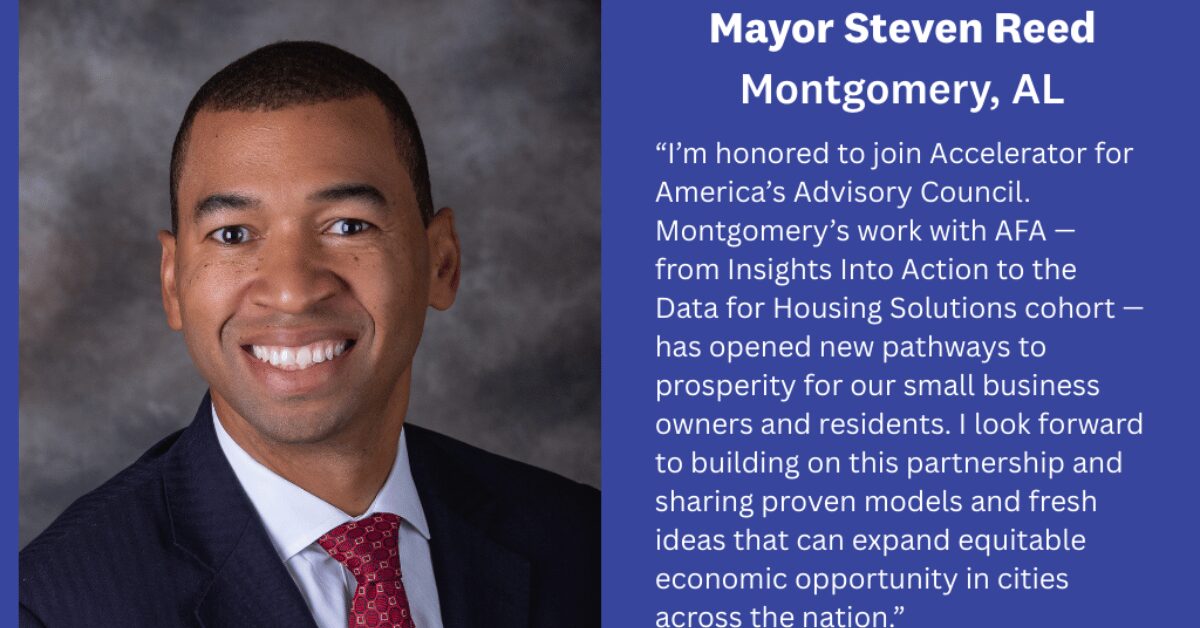 Mayor Brend Reed Mayor Reed joins leadership of nonprofit “Do Tank” Accelerator for ...